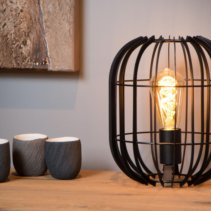 Lucide REDA Tafellamp - Zwart