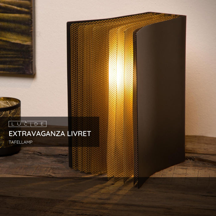 Lucide EXTRAVAGANZA LIVRET Tafellamp - Zwart