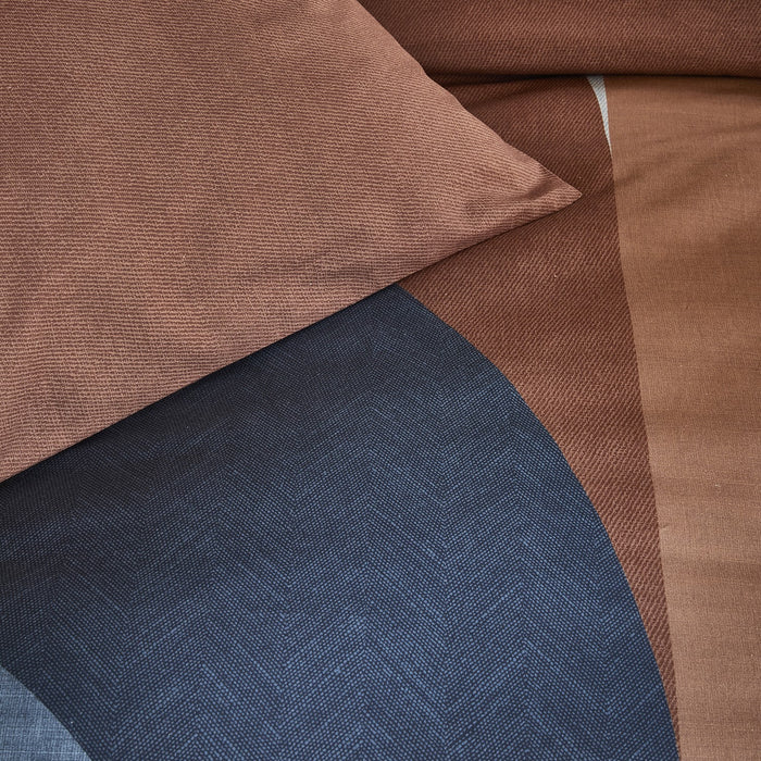 Damai Arc - Dekbedovertrek - Katoen - 200x200|220 cm - Brown