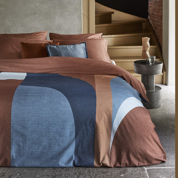 Damai Arc - Dekbedovertrek - Katoen - 200x200|220 cm - Brown