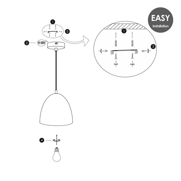 Home sweet home Concrete Hanglamp Ø 20 cm - Betongrijs