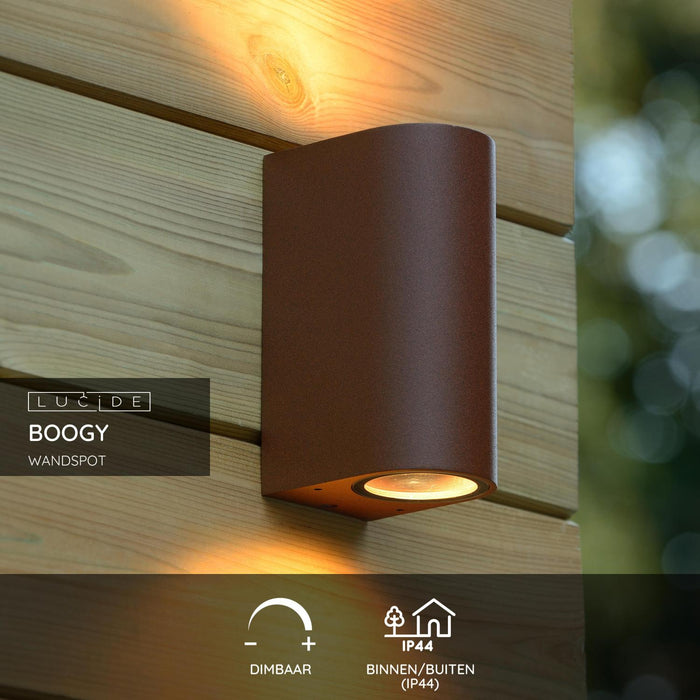 Lucide BOOGY Wandspot - Roest bruin