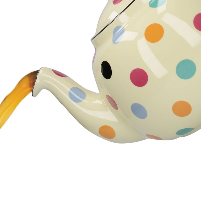 Theepot met Zeef, Keramiek, Gekleurde Stippen, 1.5 L - London Pottery