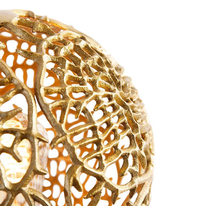 QAZQA Art Deco tafellamp tripod goud met zwart - Maro