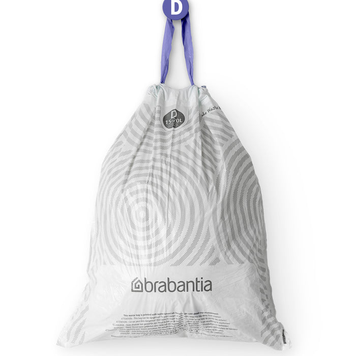 Brabantia Type D PerfectFit Afvalzak 15-20 Liter - 20 zakken