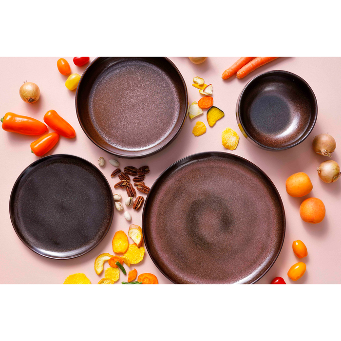 Palmer Serviesset Bama Copper Stoneware 6-persoons 24-delig Koper