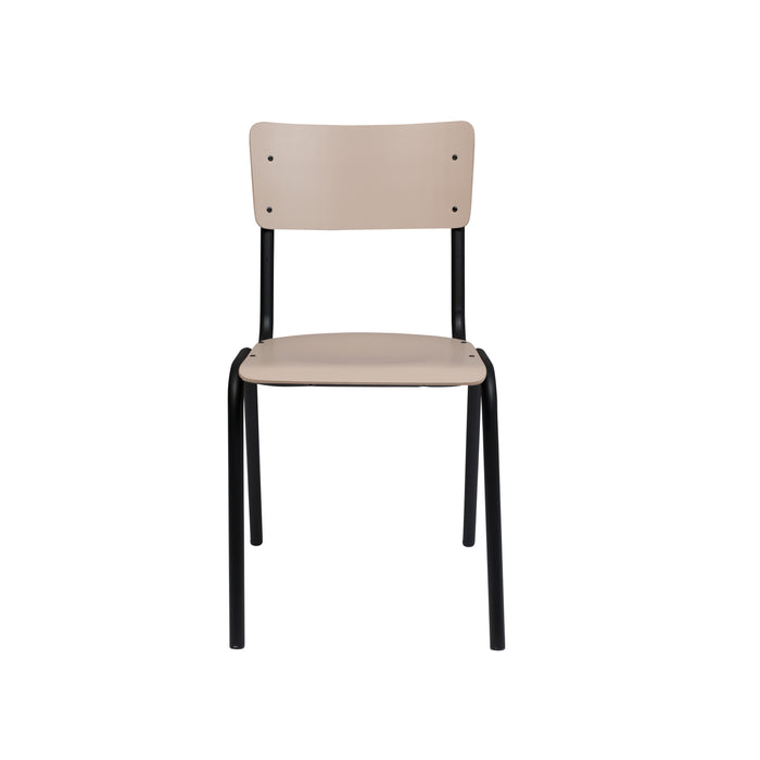 Zuiver Back To School Eetkamerstoelen Mat Beige - Set van 4