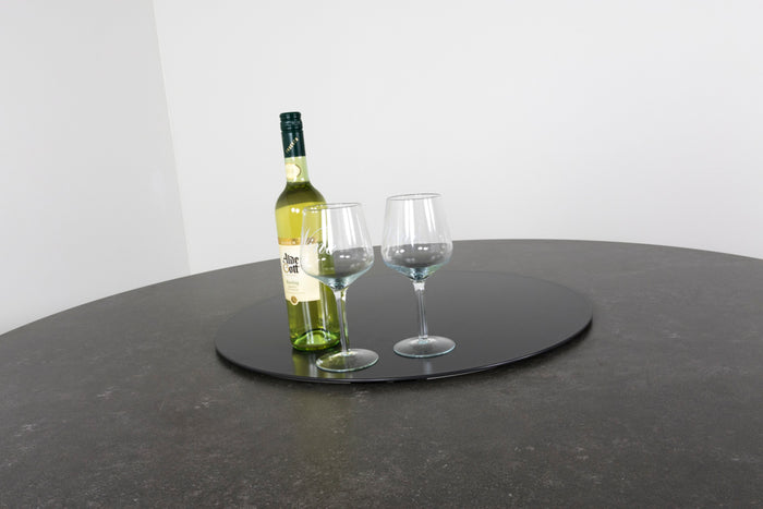 VDG Perth ronde tuintafel - antraciet - ceramic - 150 cm.