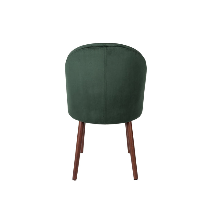 Dutchbone Barbara Eetkamerstoelen Groen - Set van 2