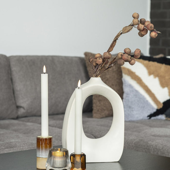 Artichok Sofia kandelaar keramiek roestbruin