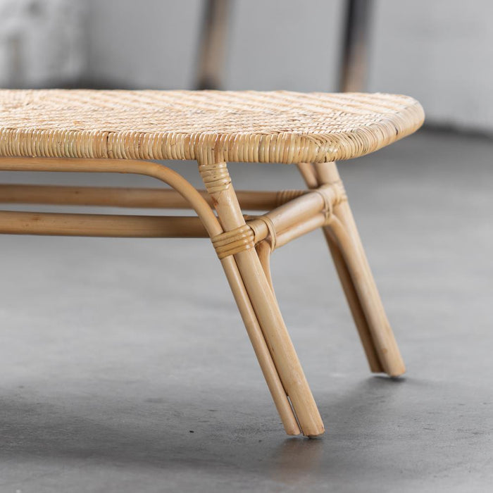 Giga Meubel Bijzettafel Rotan - 100x70x38cm - Salontafel Maya Groot