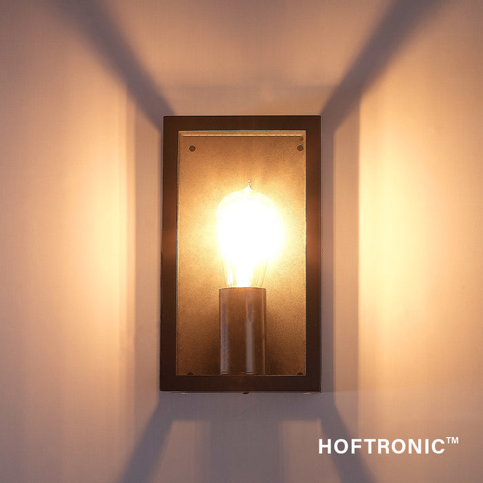HOFTRONIC Stella LED Wandlamp Zwart IP44 voor binnen en buiten