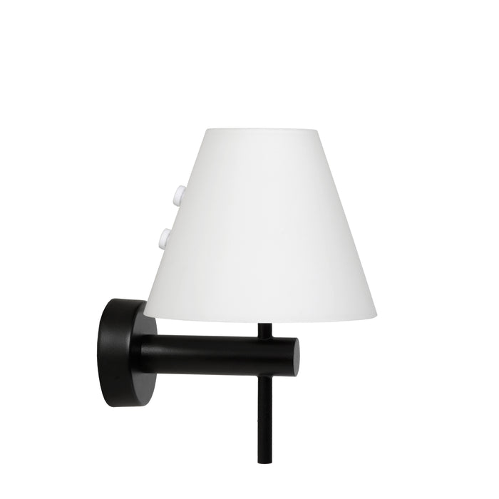 Lucide ROXY - Wandlamp Badkamer - 1xG9 - IP44 - Zw