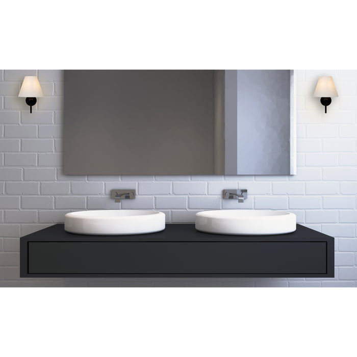 Lucide ROXY - Wandlamp Badkamer - 1xG9 - IP44 - Zw