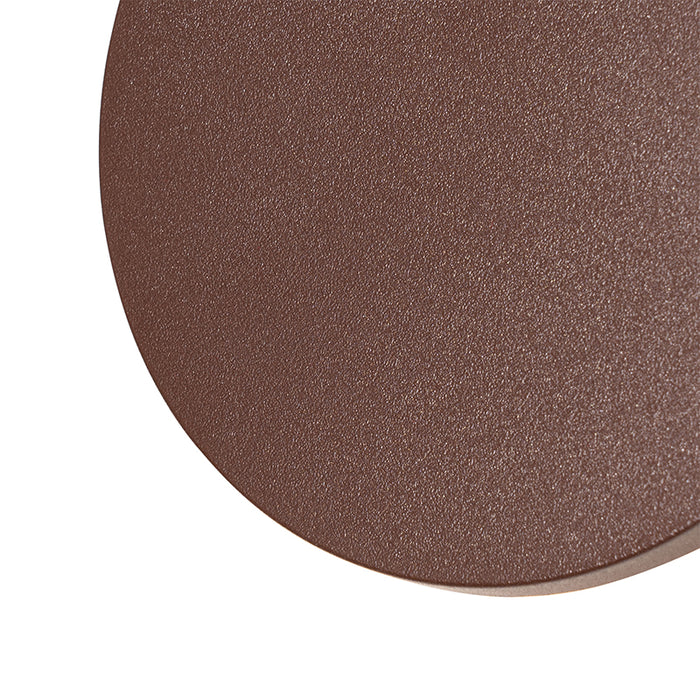 QAZQA Moderne buiten wandlamp roestbruin incl. LED IP54 - Skyf