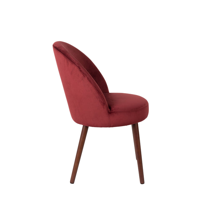 Dutchbone Barbara Eetkamerstoelen Rood - Set van 2