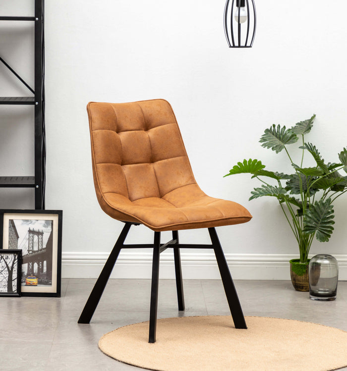 Furnihaus Eetkamerstoel Dexx - Cognac - Set van 6