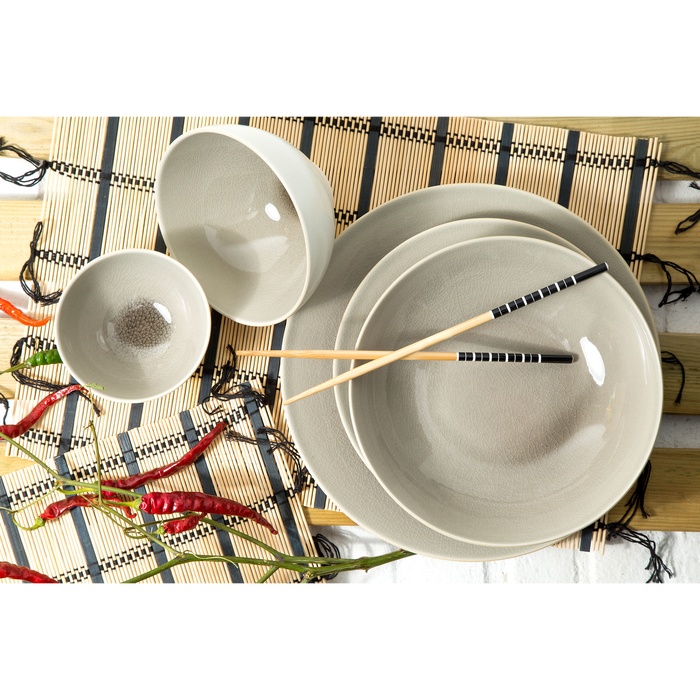 Palmer Kom Aurora 15 cm 57 cl Grijs Stoneware 4 stuks