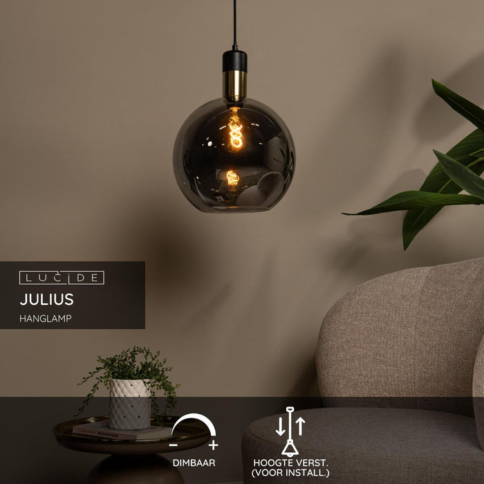 Lucide JULIUS Hanglamp - Fumé