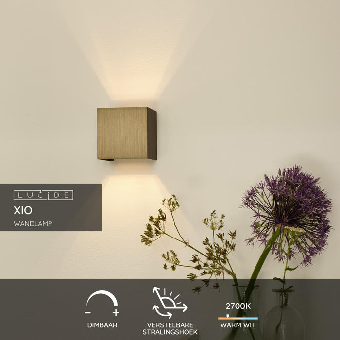 Lucide XIO Wandlamp - Roest bruin