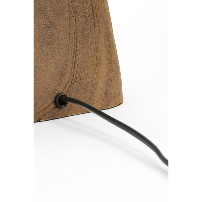 Light&living Lampvoet 16x10x11 cm KARDAN hout donker bruin