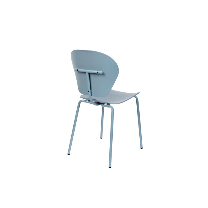 Zuiver The Ocean Chair Eetkamerstoelen Ocean Blue - Set van 2 - Blauw