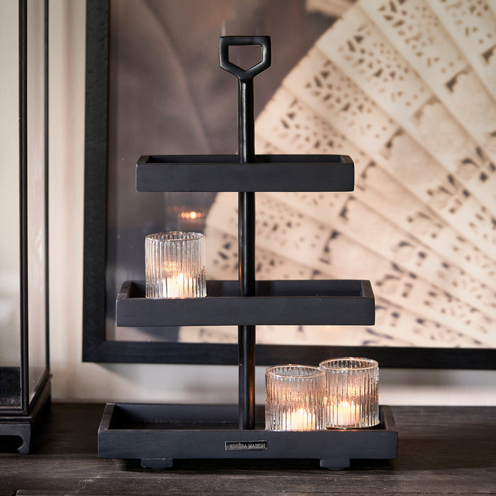 Riviera Maison Etagère Boragen Zwart - 3 Laags
