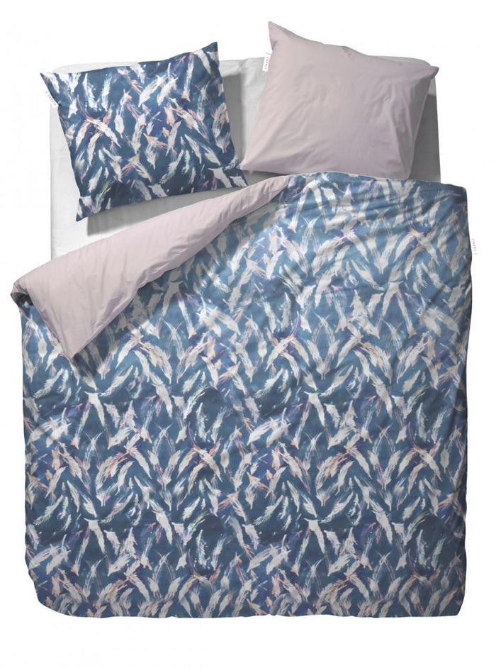 Esprit Dekbedovertrek Esprit Katoen Satijn Feather blauw