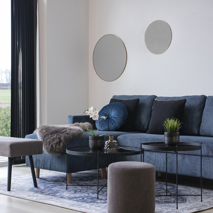 Artichok Eveline Ronde Wandspiegel Goud - Ø 60 cm