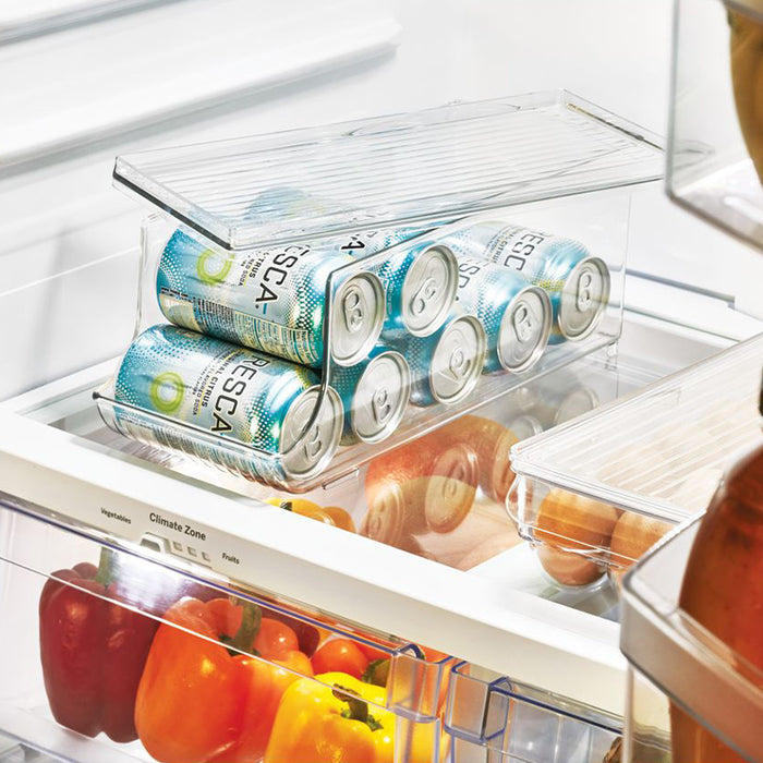 Koelkast Organizer voor Blikjes, Met Deksel, 14.6 x 34.9 x 14.6 cm, Ku