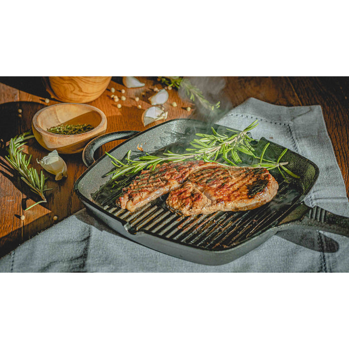 Blackwell Grillpan Gietijzer - 23 x 23 cm - Zonder anti-aanbaklaag