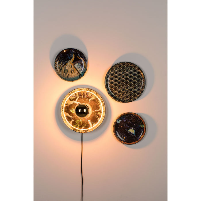 Bold Monkey No Food Here wandlamp (set van 4) hexagon - Groen