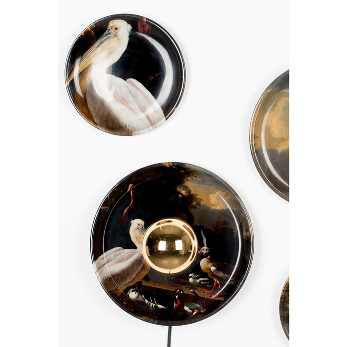 Bold Monkey No Food Here wandlamp (set van 4) birds - Multi colour