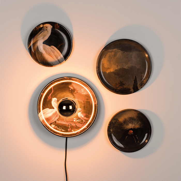 Bold Monkey No Food Here wandlamp (set van 4) birds - Multi colour