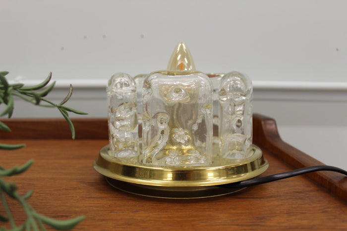 Reliving Vintage Doria Lamp - Ice Glass