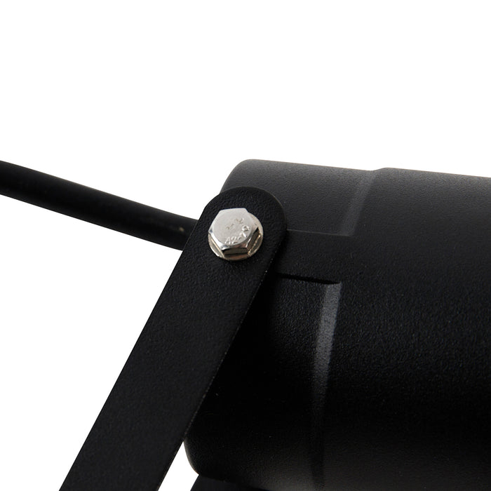 QAZQA Industriële smart prikspot zwart incl. WiFi GU10 IP65 - Basic