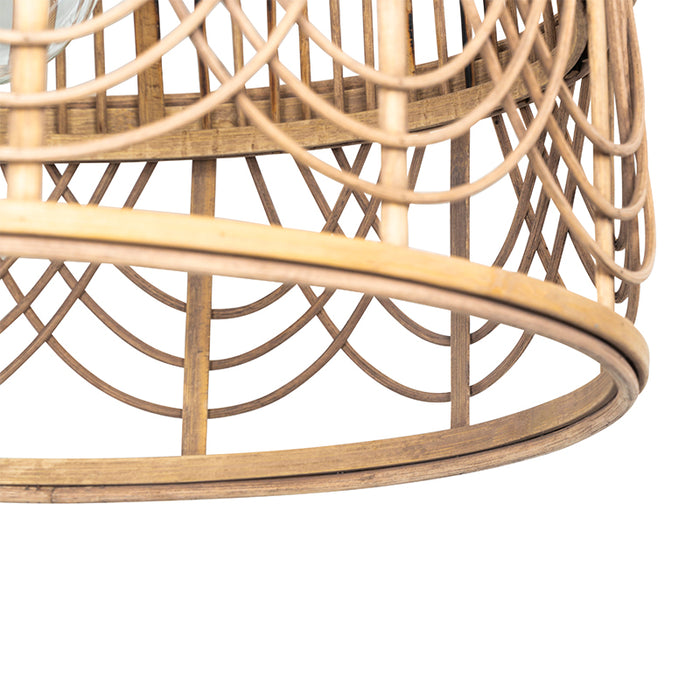 QAZQA Oosterse hanglamp rotan 44 cm - Michelle