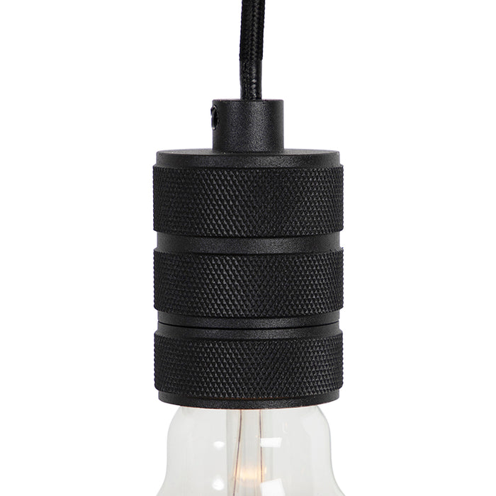 QAZQA LED Hanglamp cavalux - Zwart - Modern - D 55cm