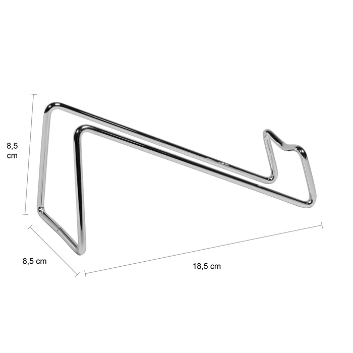 QUVIO Wijnfles houder metaal voor 1 fles - Zilver