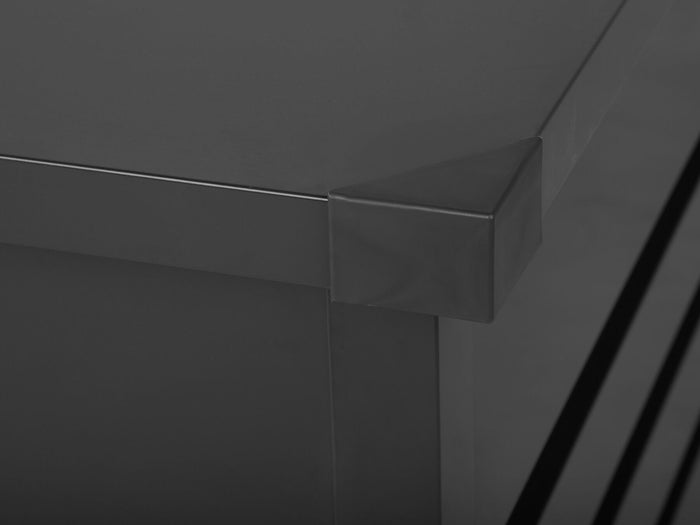 Beliani - CEBROSA S - Kussenbox - Grafietgrijs - Staal