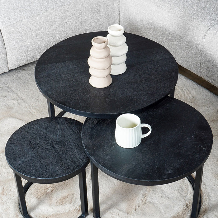 Home67 - Salontafel Set van 3 - Industriële Salontafelset Erjan -