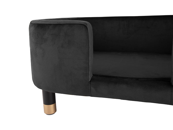 Leitmotiv - Hondenmand Royal - Velvet Zwart - 74x38,5x31cm