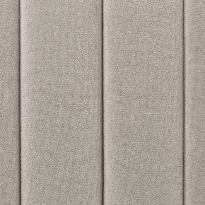 Beliani - LUNAN - Tweepersoonsbed - Taupe - 180 x 200 cm - Fluweel