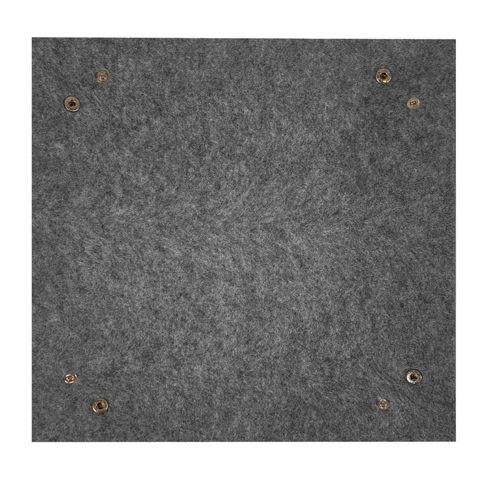 QUVIO Opbergbakje opvouwbaar vilt grijs