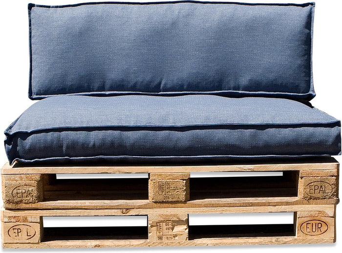 In The Mood Collection Salvador Palletkussens - L120 cm - Blauw