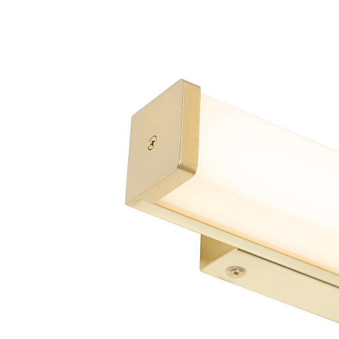 QAZQA Badkamer wandlamp messing 32 cm incl. LED IP44 - Cascada