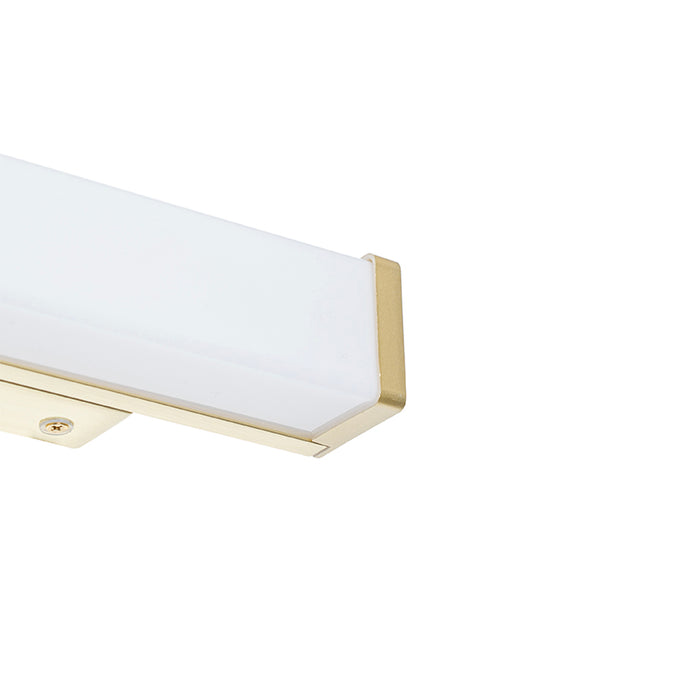 QAZQA Badkamer wandlamp messing 32 cm incl. LED IP44 - Cascada