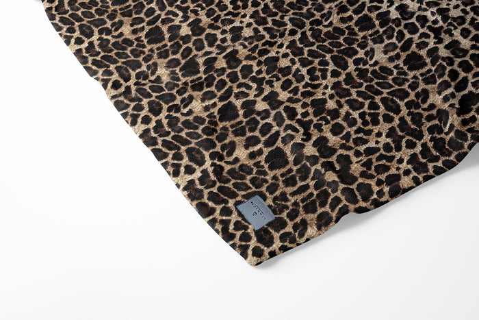 LINNICK Flanel Fleece Deken Leopard - bruin - 140x200cm
