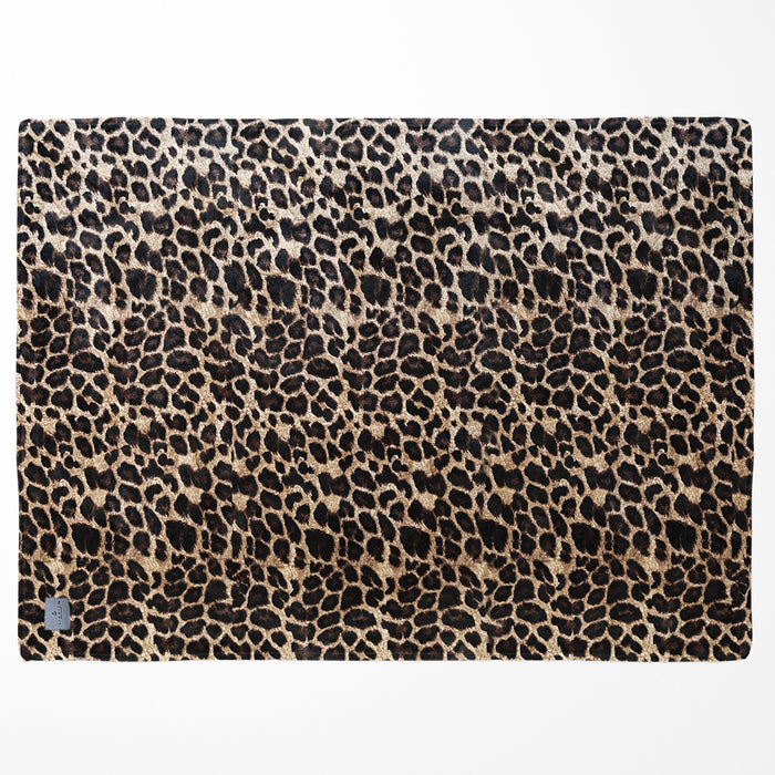 LINNICK Flanel Fleece Deken Leopard - bruin - 140x200cm