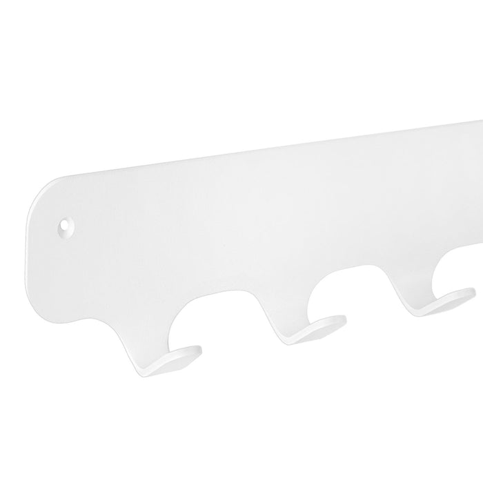 Gorillz Rounded Seven - Wandkapstok - 67 x 6 x 7,8 mm - Wit